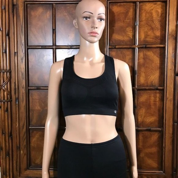 Champion Freedom Seamless Racerback Black Sport Bra - Picture 4 of 7